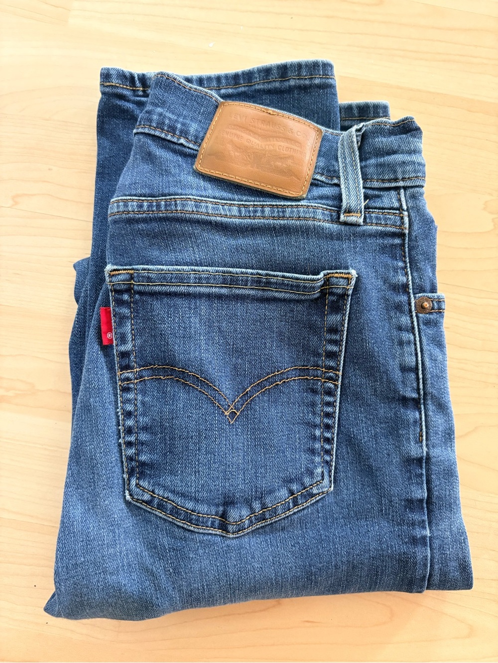 Levi’s 724 high rise straight Blue Denim Jeans